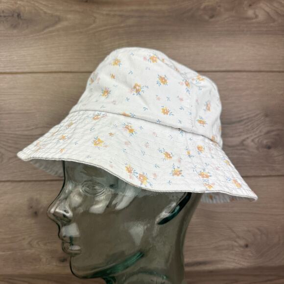 Billabong Bucket List Bucket Hat Women's White Floral Print One Size Sun Hat - Picture 4 of 11